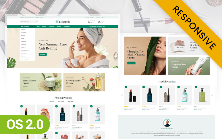 Cosmotic Beauty Store Shopify Responsive Theme #256005