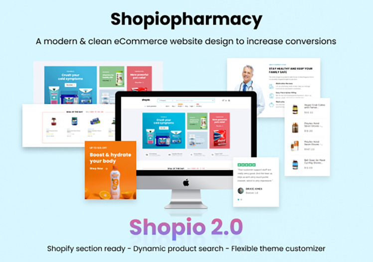 Shopiopharmacy Multipurpose Shopify Theme #260708