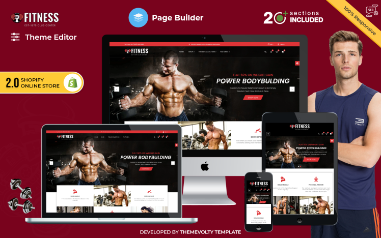 Fitness Mega Gym Sports Extreme Nutrition Super Shopify Store