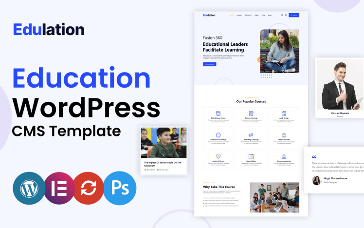 Edulation Education WordPress Theme
