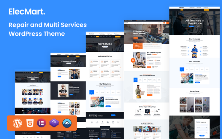 Elecmart Repair Multi Service WordPress Theme