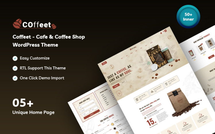 Coffeet Cafe Coffee Shop WordPress Theme