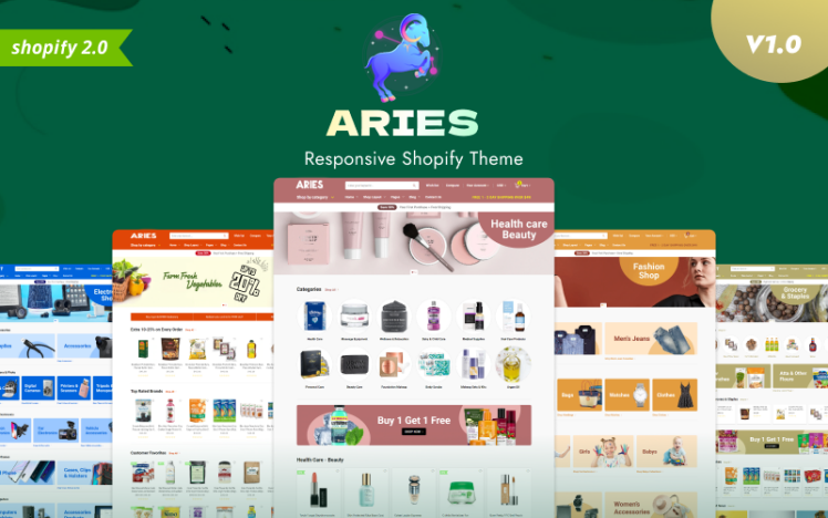 Aries Multipurpose Shopify OS Theme