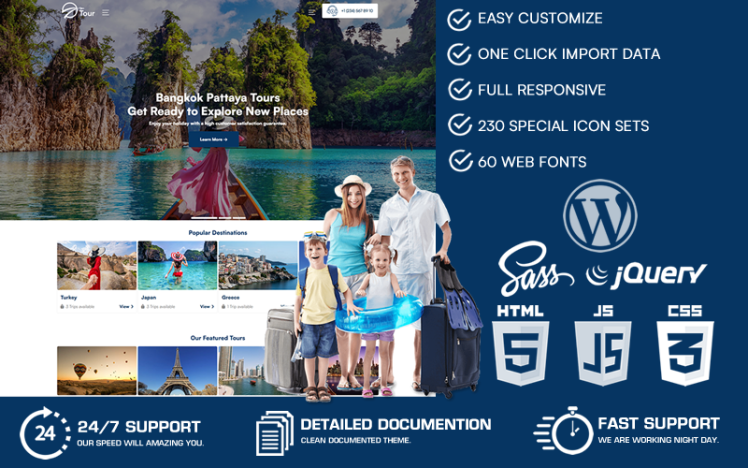 Tours Travel Agency Tourism WordPress Theme
