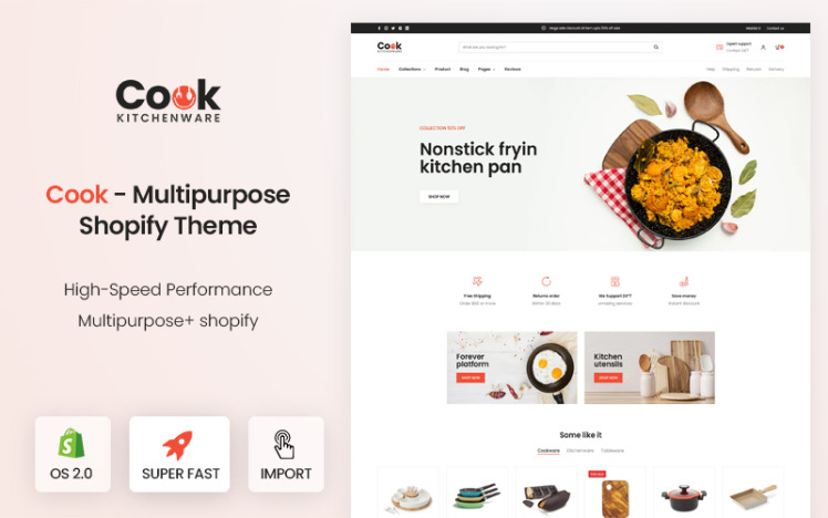 Cook Multipurpose Warehouse Shopify Theme #279778