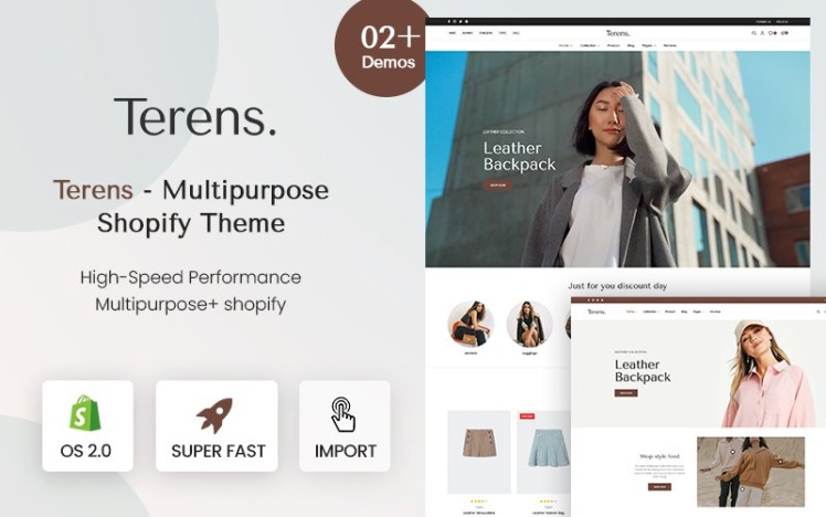 Terens Multipurpose Minimal Clean Shopify Theme #281757