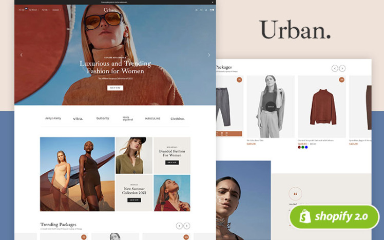 Urban Luxurious and Trending Fashion Shopify Responsive Theme #285257