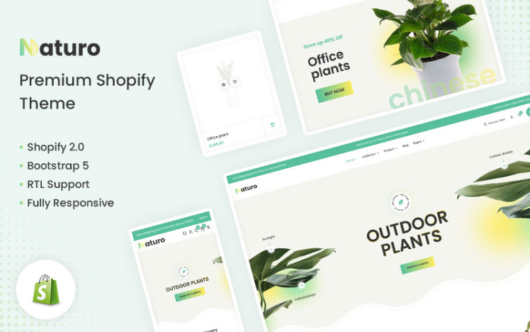 Naturo The Plants Seeds Premium Shopify Theme #287876
