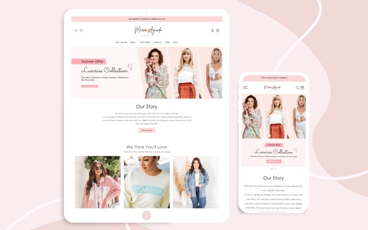 Best Shopify Fashion Theme Modern Clothing Store Shopify Themes for Clothing Shopify #293652