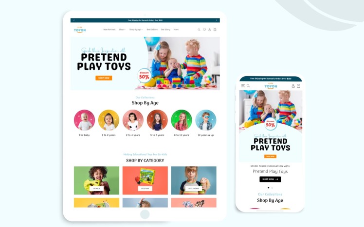 Shopify Toys Theme Shopify Dropshipping Store Shopify Kids Theme Shopify Theme OS #293653