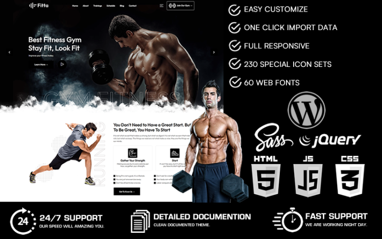 Fitta Gym Fitness WordPress Theme