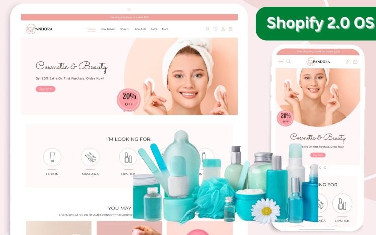 Beauty Shopify Theme SkinCare Shopify Theme Boutique Shopify Template Shopify OS #297330