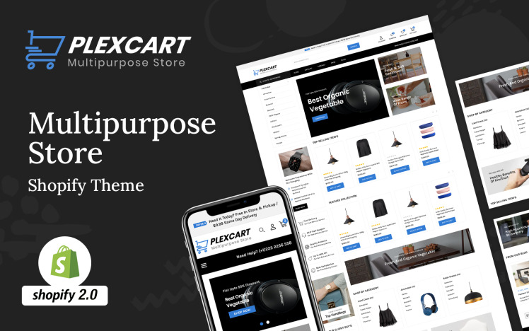 Plexcart Mega Shop Electronics Store Shopify Theme #300558