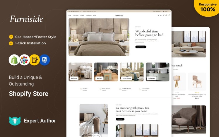 Furniside The Furniture Interior Premium Shopify Theme #310714