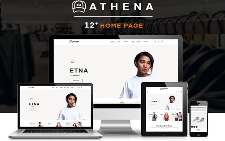 Athena Fashion Multipurpose Sections Shopify Theme #313614
