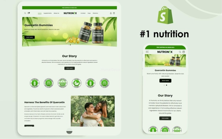 Nutronix Shopify Nutrition Theme Shopify Health Care Products Shopify Supplement shopify #321116