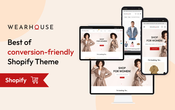 Wearhouse Fashion Accessory High level Shopify Multi purpose Responsive Theme #321122