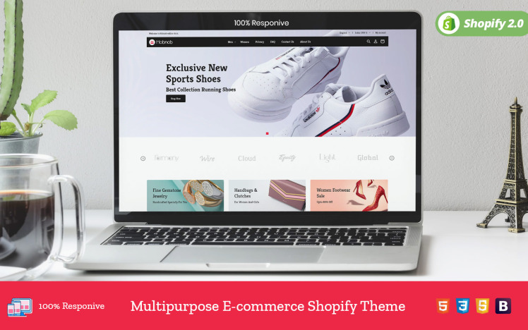 Hobnob Fashion Designer Cloth Shoes Accessories Shopify Premium Theme #322660