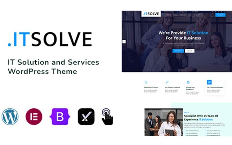 Solution Theme ITsolve - IT Solution and Services WordPress Theme #329078