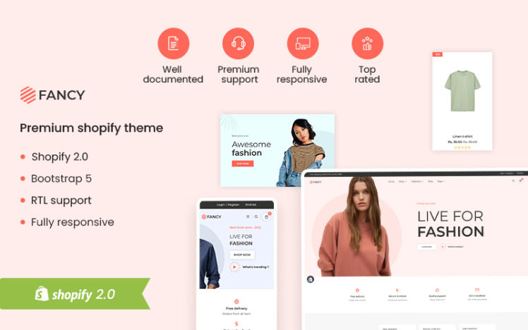 Fancy The Fashion Clothing Premium Shopify Theme #329811
