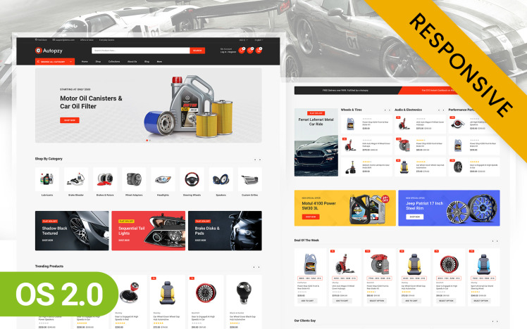 Autopzy Auto Parts Store Shopify Responsive Theme #330332