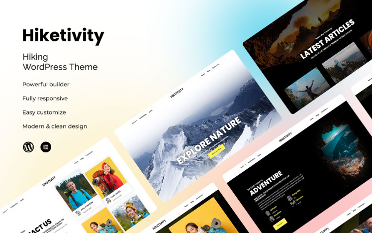 Hiketivity - The Ultimate Hiking & Camping Adventure WordPress Theme ...