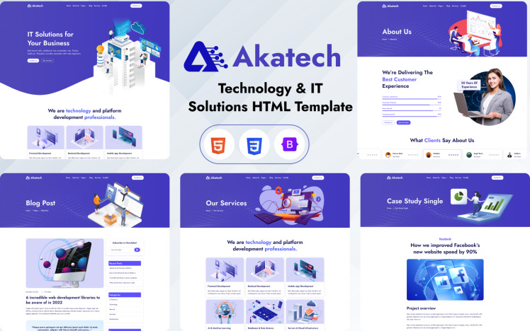 Akatech - Technology & IT Solutions HTML Template #339811