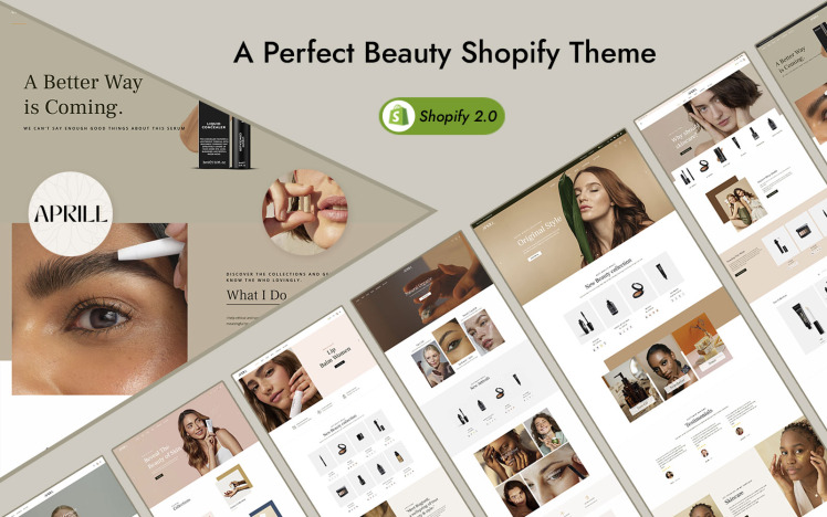 Aprill Beauty Store Shopify Theme #346336
