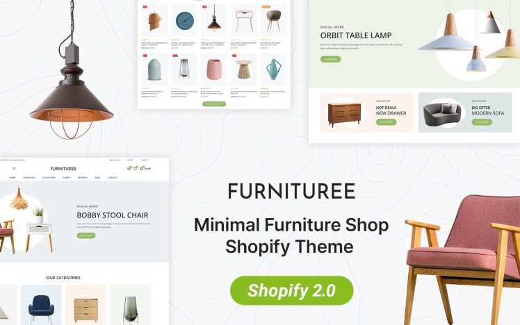 Furnituree Furniture and Interior Store Shopify Responsive Theme #346338