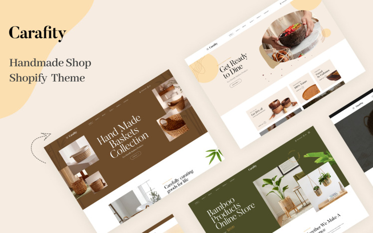 Carafity Bamboo Handmade Shopify Theme #350095