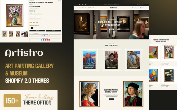 Artistro Art Painting Handmade Crafts Multipurpose Shopify Responsive Theme #351052