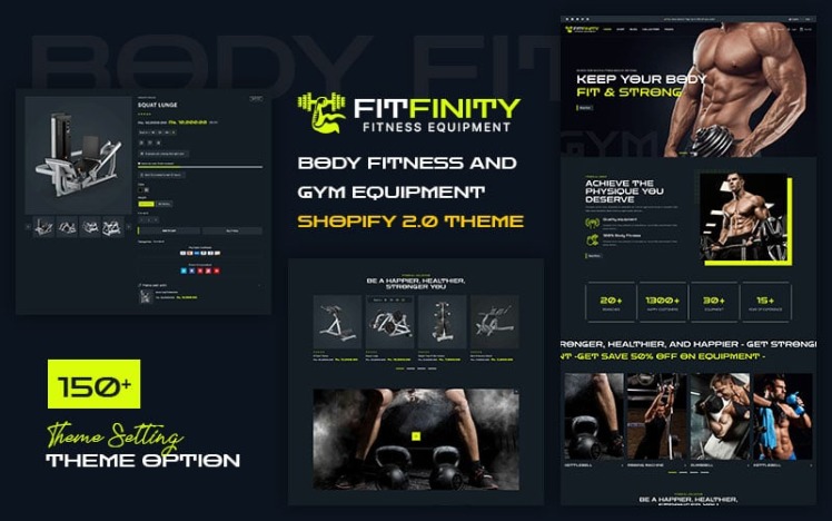 Fitfinity Sports Clothing Fitness Equipment Multipurpose Shopify Responsive Theme #352261