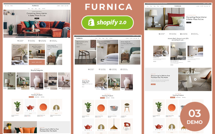 Furnica Home Decor Furniture Art Crafts Shopify Responsive Theme #361344