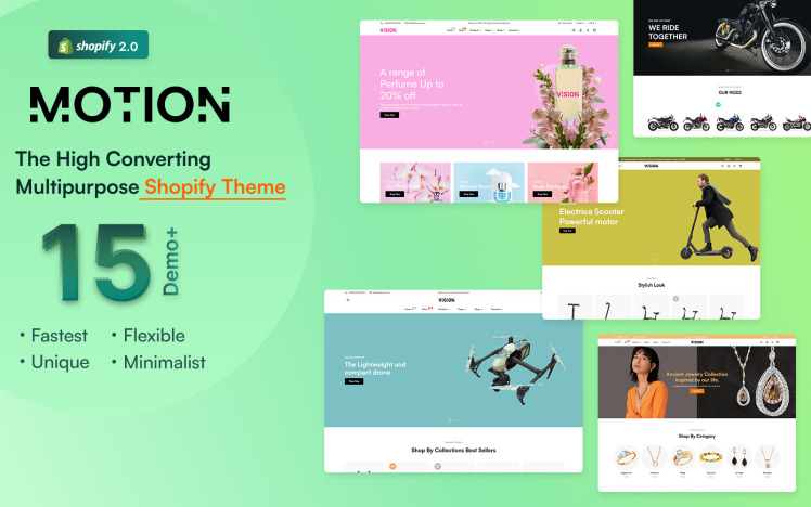 Motion Next Generation Multipurpose Shopify Theme OS #369403