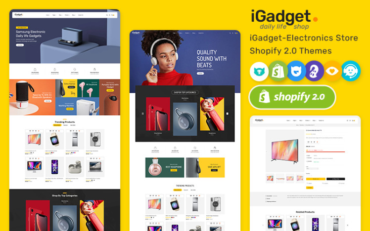 iGadget Minimal Shopify Theme For Electronics Gadgets Speakers #369812