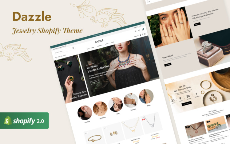 Dazzle Jewelry Shopify Theme #374801