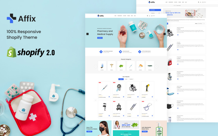Affix Responsive Shopify Theme #381436