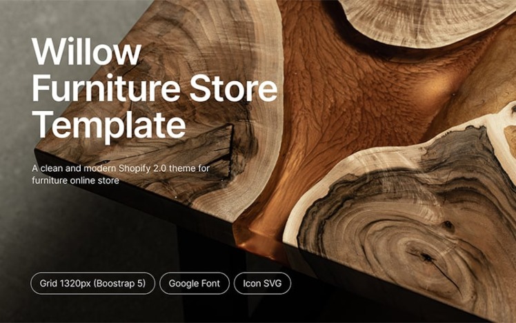Willow Premium Furniture Shopify Theme #399420