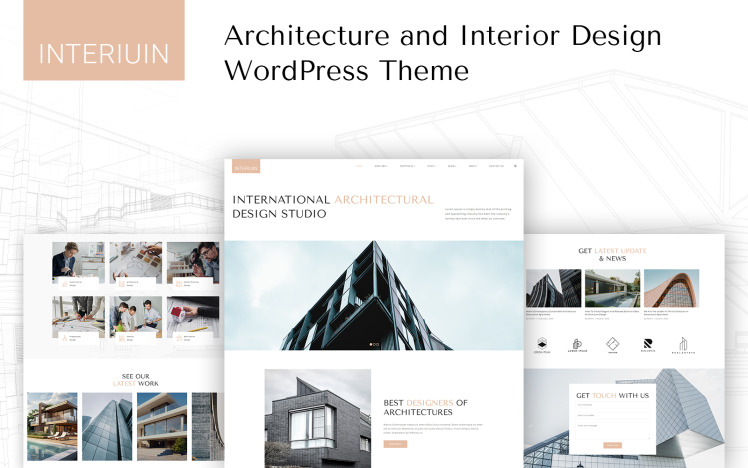 Interiuin - Architecture and Interior Design WordPress Theme #402581