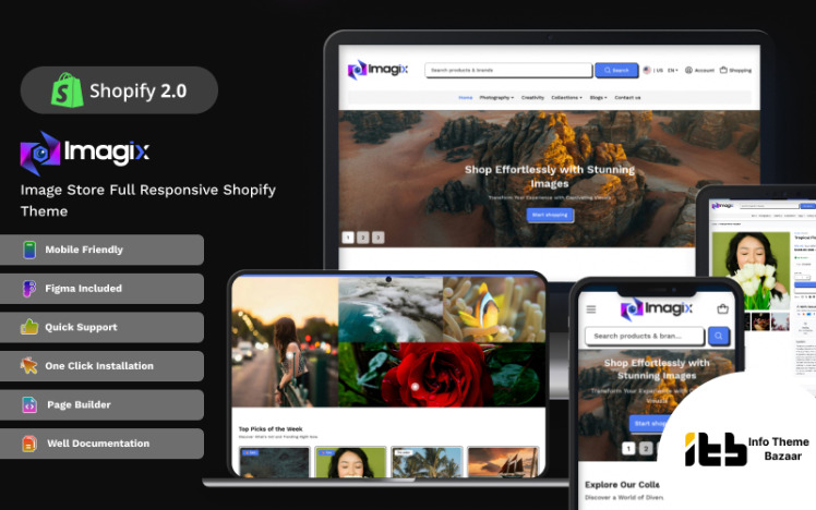 Imajix Stock Photo And Photography Art Shopify Theme #403616