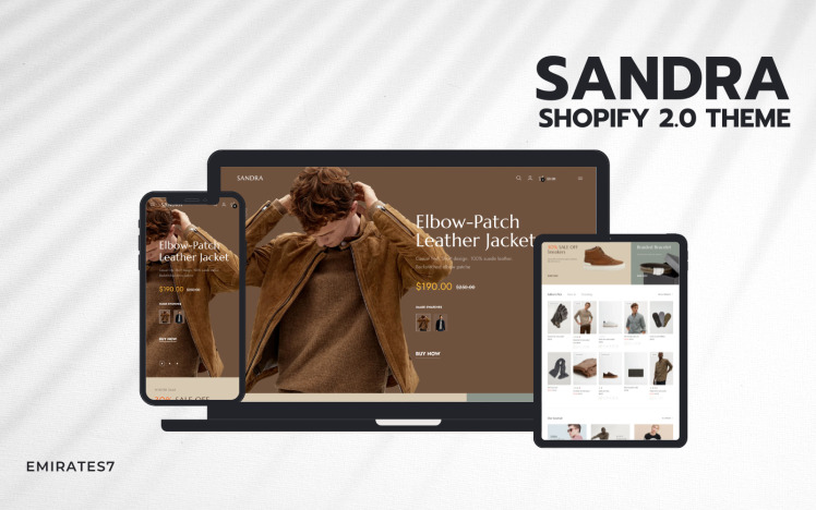 Sandra Premium Fashion Shopify Theme #405874