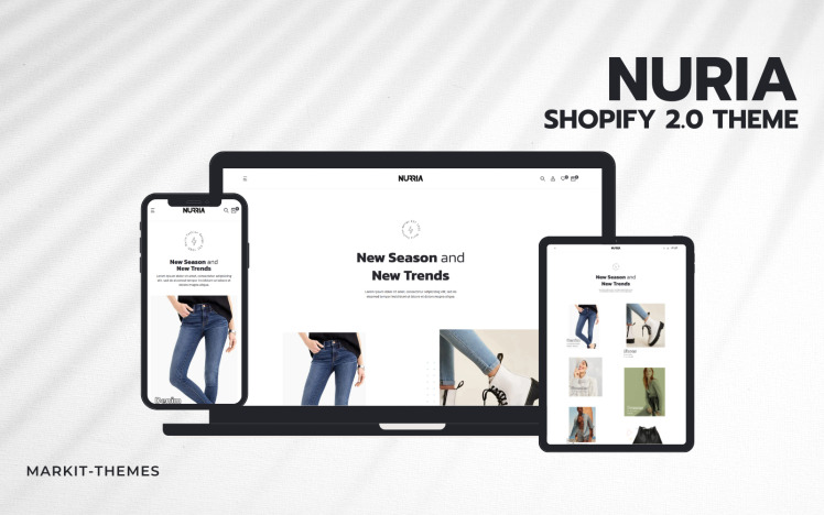 Nuria Premium Fashion Shopify Theme #406644