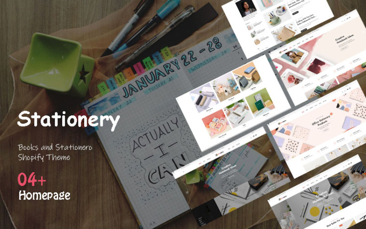 Stationery Books And Stationero Responsive Shopify Theme #409016