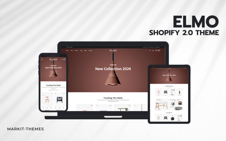 Elmo Premium Furniture Shopify Theme #410861