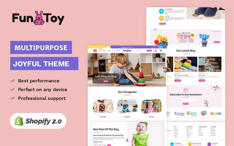 Fun N Toy Kids Toys Cloths Games Shoes High level Shopify Multi purpose Responsive #413220