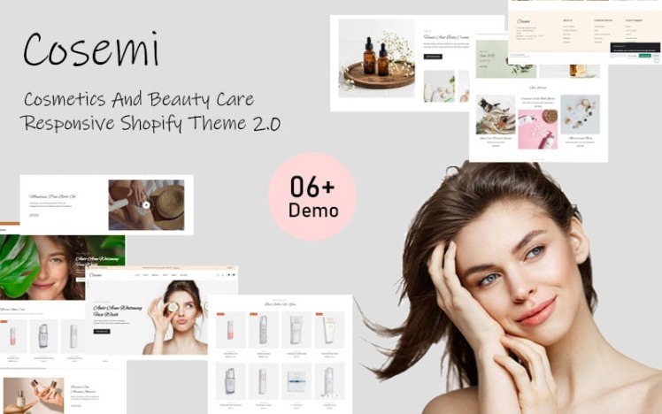 Cosemi Cosmetics And Beauty Care Responsive Shopify Theme #414119