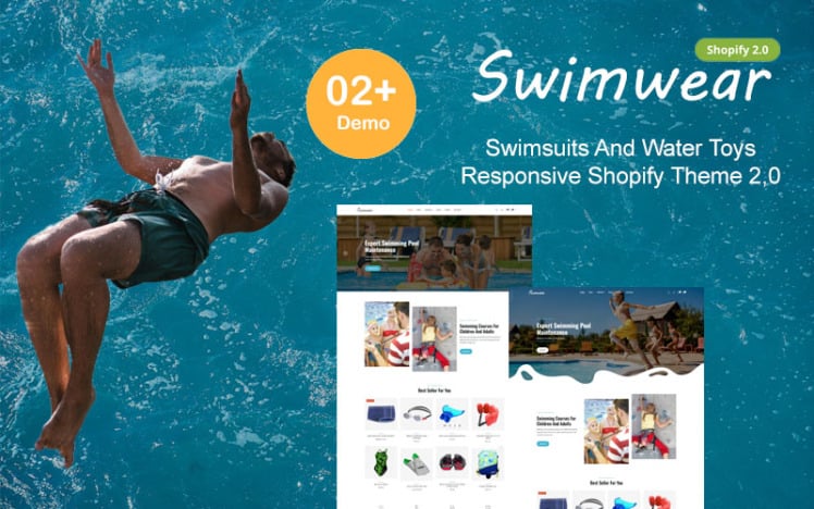 Swimwear Swimsuits And Water Toys Responsive Shopify Theme #416231