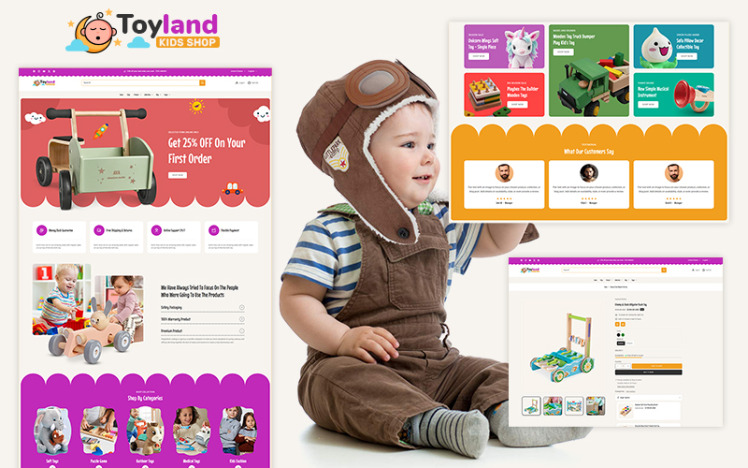 Toyland Baby Shop Kids Toys Store Multipurpose Shopify Responsive Theme #418423