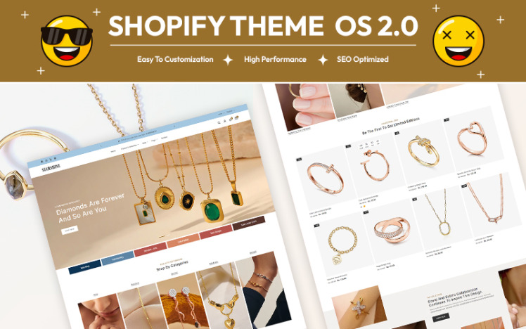 Starshine Modern Jewelry Store Multipurpose Shopify Responsive Theme #422679