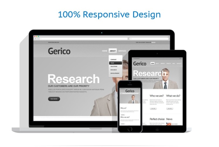 Gray Management WordPress Theme #43363